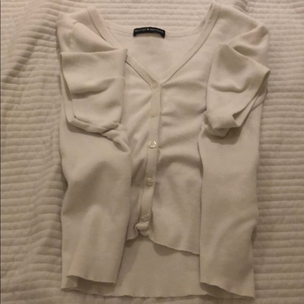 extremely good quality brandy white button up top
